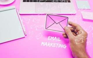 email marketing for small businesses doncaster Small business owner using email marketing tools to drive local sales.