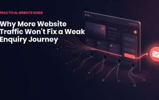 why more website traffic wont fix enquiry journey 1200x675 1 Website visitors leaking from a weak enquiry journey before reaching the contact stage